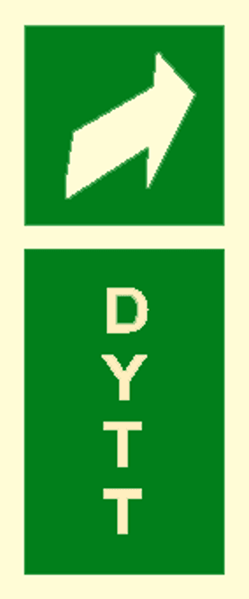 Huvudbild Dørskilt - Dytt høyre