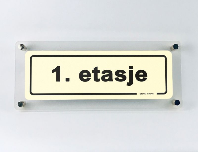Etasjeskilt DESIGN for avstandsstykker - Velg etasje