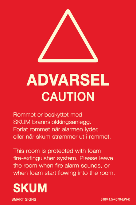 Hovedbilde Advarsel – Automatisk skumslokkeanlegg