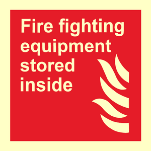 Hovedbilde Fire fighting equipment stored inside