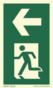 Hovedbilde Pil venstre for s&oslash;yle / stolpe, Aluminium