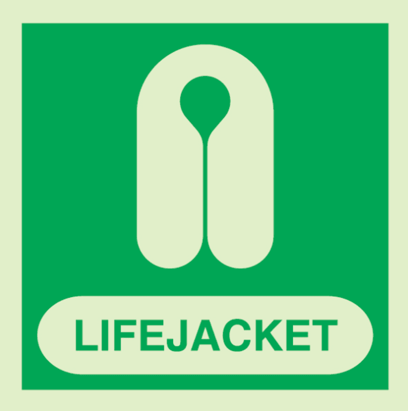 Lifejacket w. text